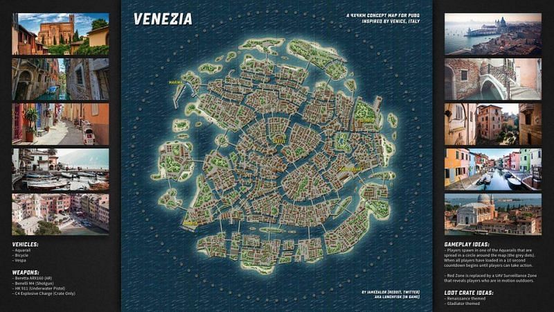 PUBG Venezia concept map - how it would look in-game