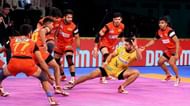 Rahul Chaudhari was the top raider for the Telugu Titans