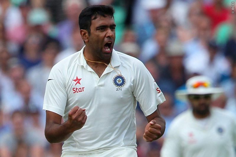 Ashwin nearly bowled unchanged from one end in the second innings
