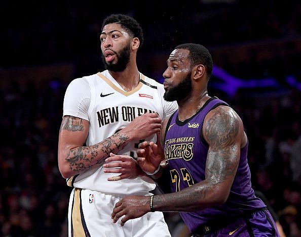 Action from New Orleans Pelicans v Los Angeles Lakers