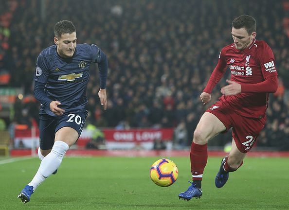 Robertson impressed throughout the game for Liverpool