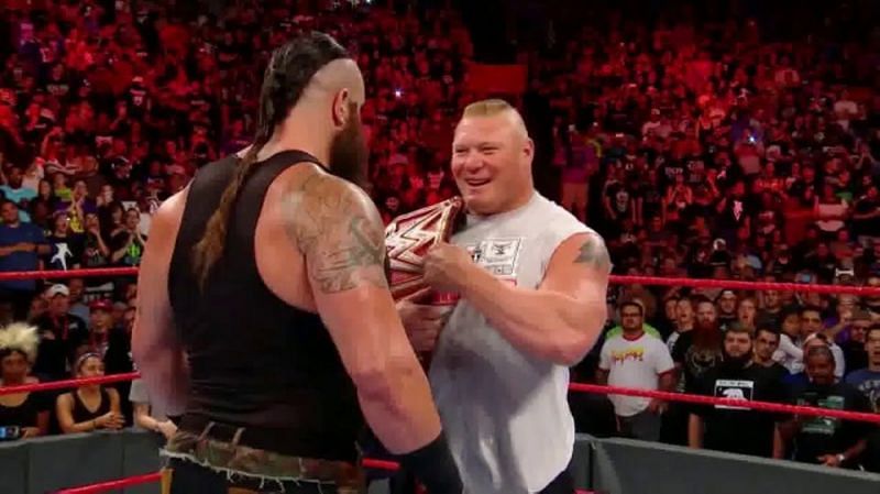 Braun Strowman and Brock Lesnar