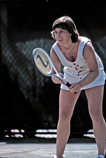 The young Navratilova