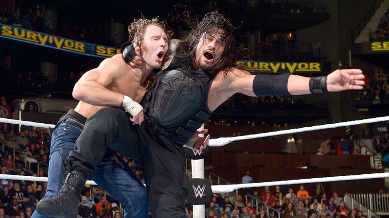 Roman Reigns takes down Dean Ambrose at Survivor Series