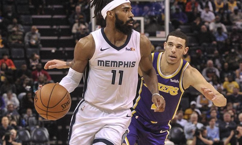 Lonzo Ball and Mike Conley