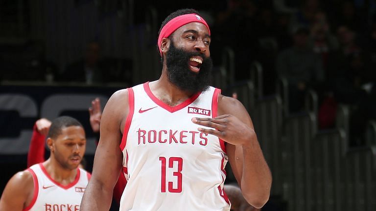 James Harden&#039;s 54 points could not save the Houston Rockets in Washington. Credit: Sky Sports