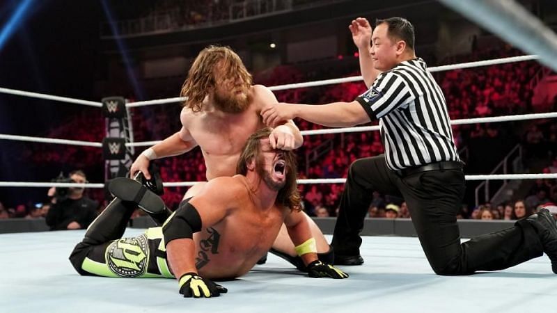 The &#039;New&#039; Daniel Bryan assaulting AJ
