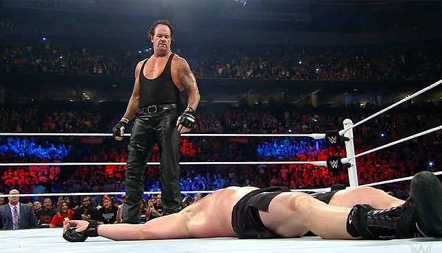 Whilst The Undertaker would win his Summerslam match with Lesnar, it came at a great cost.