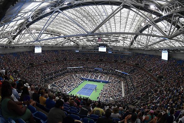 A packed Arthur Ashe stadium at the 2016 US Open final