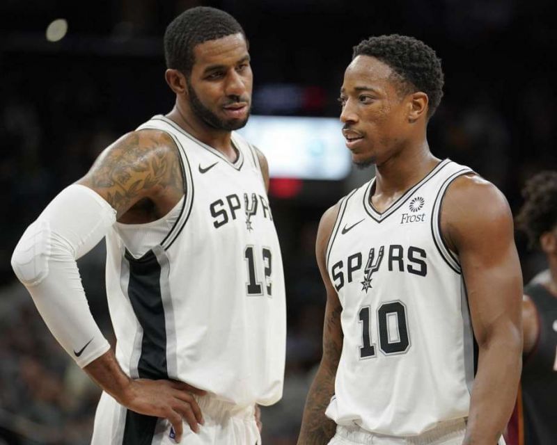 LaMarcus Aldridge and DeMar DeRozan