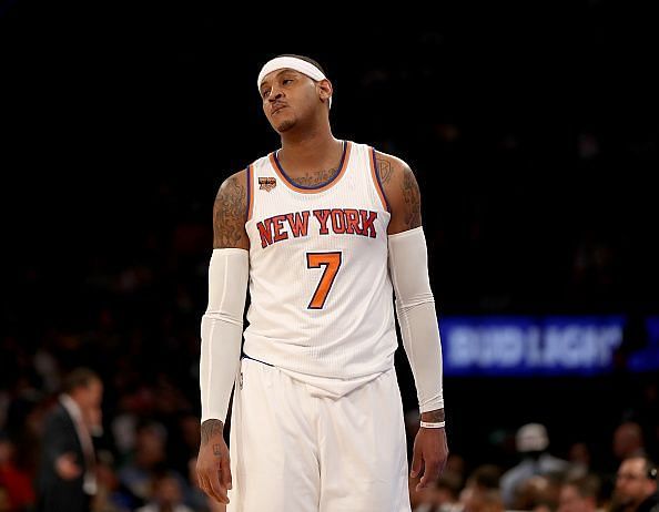 Anthony during his spell with the Knicks