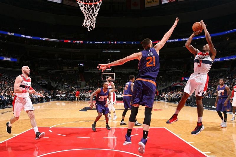 Beal&#039;s 41 points lifted the Wizards over the Suns. Credit: SLAM Online