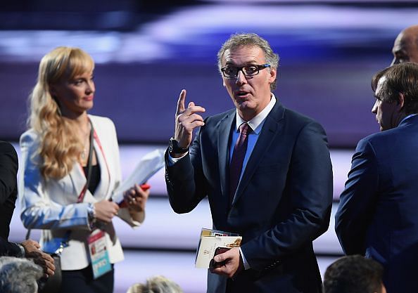 Laurent Blanc at the Final Draw for the 2018 FIFA World Cup Russia