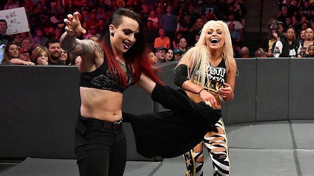 Ruby returned to Raw to help Liv Morgan and Sarah Lohan pick up a much-needed victory