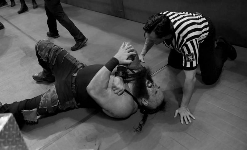 Strowman was under a lot of pain after the attack