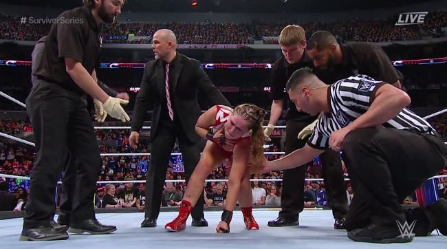 Ronda Rousey was given her worst ever beating in WWE by Charlotte Flair