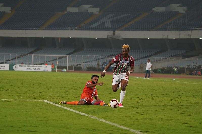 Sony Norde (right) of Mohun Bagan scored a stunner against Chennai City FC. But does he make our Best XI?