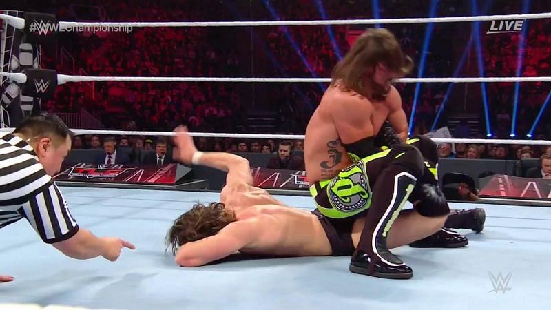 AJ Styles struggled to submit Daniel Bryan
