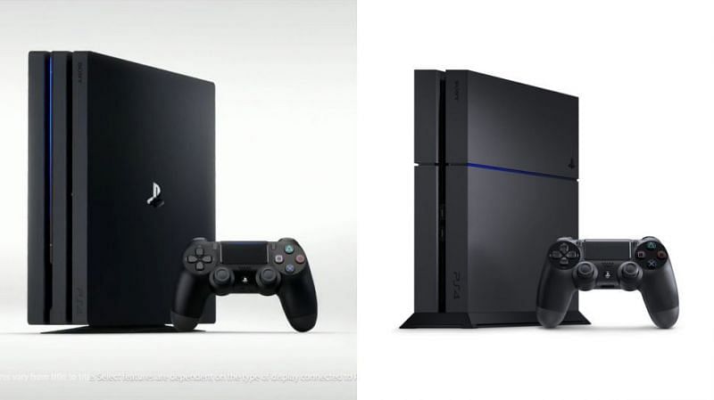 PS4 Pro (left) and PS4 (right)