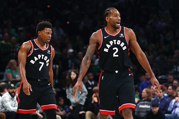 Kawhi Leonard joined the Raptors from the Spurs
