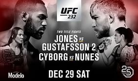 UFC 232: Matches Start time, Live streaming Info, TV Telecast, Channel Guide & How and Where to Watch in US and India