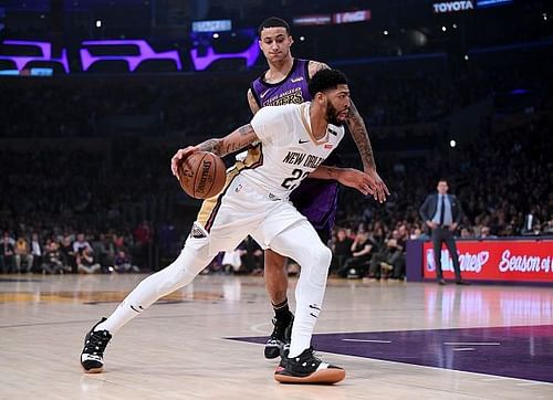 Anthony Davis in action against the Lakers earlier this month