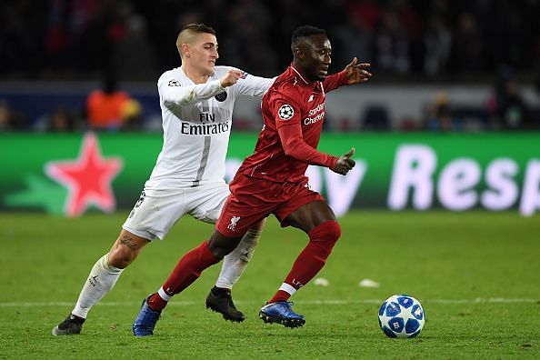 Naby Keita for Liverpool in the UCL