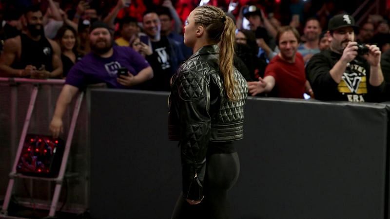 Why did Rousey interfere in the title match?