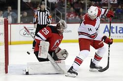 Blackwood earns 1st shutout, Devils top Hurricanes 2-0