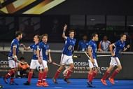France celebrate the winning goal