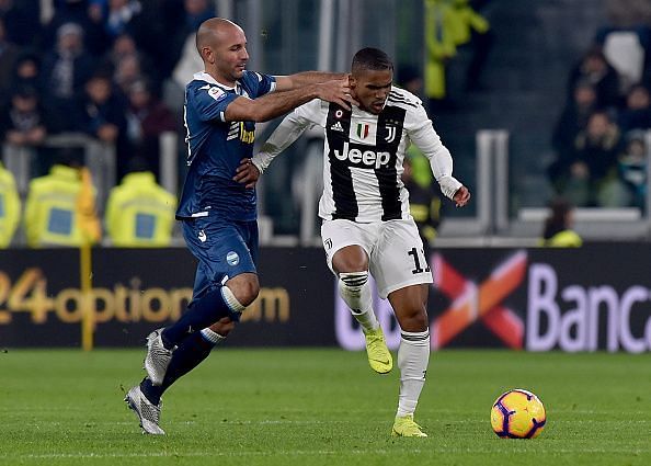 Douglas Costa has started only thrice for Juventus in the league this term