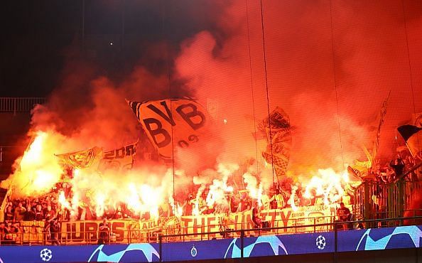 Dortmund&#039;s yellow wall is one the most nerve wrecking sights for rival teams