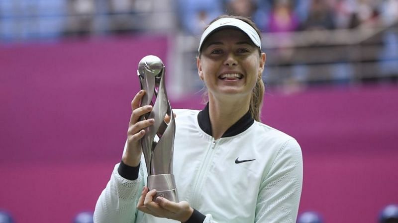 Maria&acirc;s first win after the doping ban in China