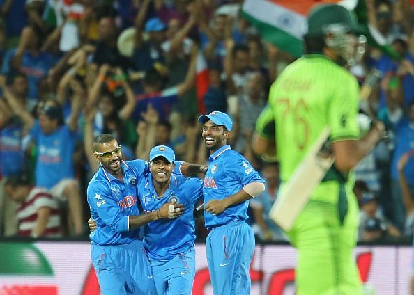 India v Pakistan - 2015 ICC Cricket World Cup- It was all smiles for the Indians as they convincingly beat Pakistan by 76 runs.