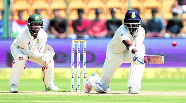 K.L. Rahul scored his maiden century against Australia at Sydney in 2014