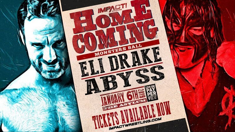 Eli Drake vs Abyss is confirmed for Impact:Homecoming