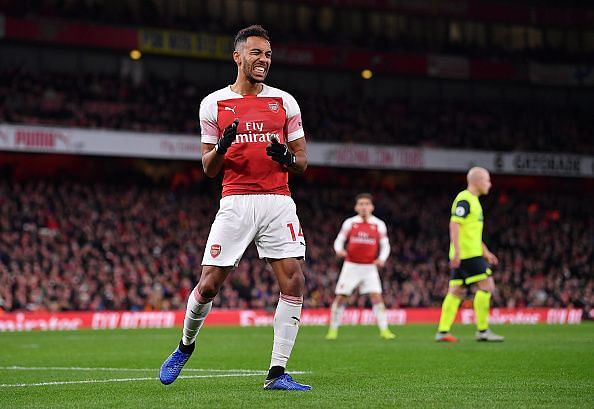 Aubameyang is taking Arsenal forward