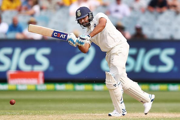 Rohit Sharma scored an unbeaten half-century in the first innings of the MCG Test