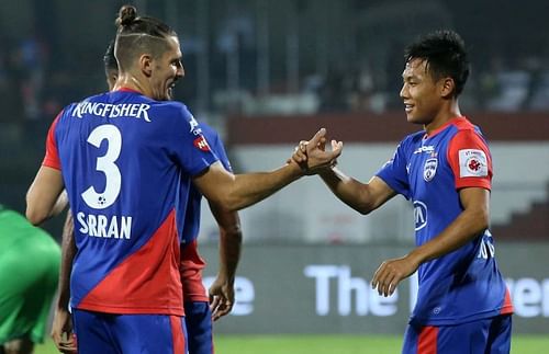 Udanta Singh of Bengaluru FC celebrates after scoring against Mumbai City (Image: ISL)