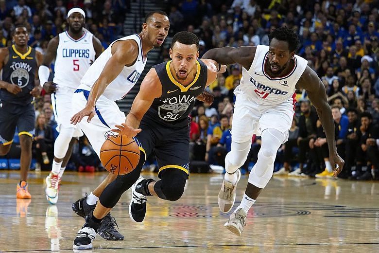 Stephen Curry had a monster game against the Clippers. Credit: The Strait Times