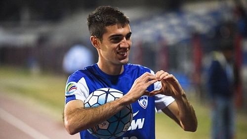 Dovale during his time in Bengaluru FC