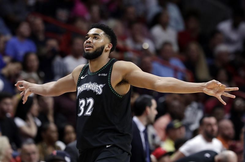 Karl-Anthony Towns exploded for 34 points against the Heat