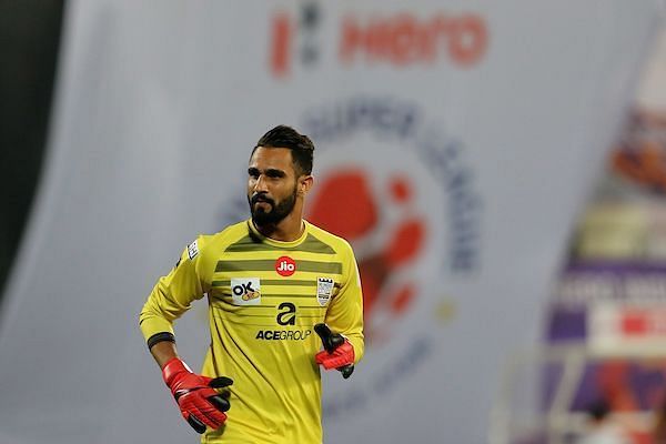The Mumbai City FC custodian -- Amrinder -- has had a terrific ISL campaign and made the most number of saves (34) so far