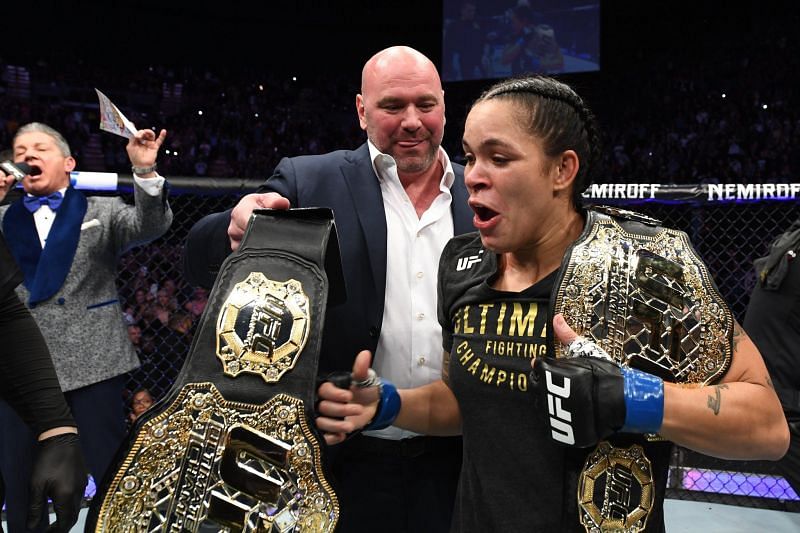 The only woman in the history of UFC to hold two championships