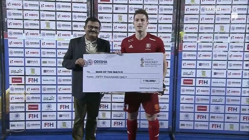 Ansell won the Player of the Match award