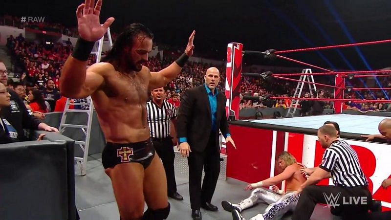 Drew McIntyre delivered a shocking second rope move to Dolph Ziggler