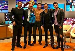 WOS Wrestling Champions takes down "I'm a celebrity" star live on Breakfast TV