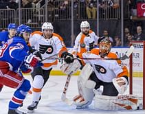 Patrick lifts Flyers over scuffling Rangers 3-2 in shootout