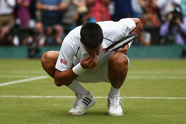 Healthy grass court