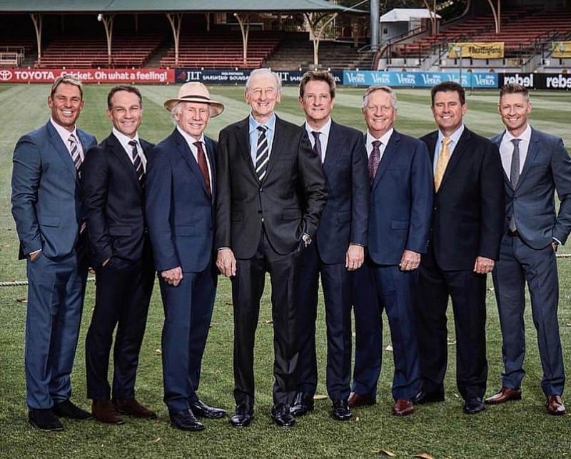 The current crop of Commentators with legends Bill Lawry and Ian Chappel